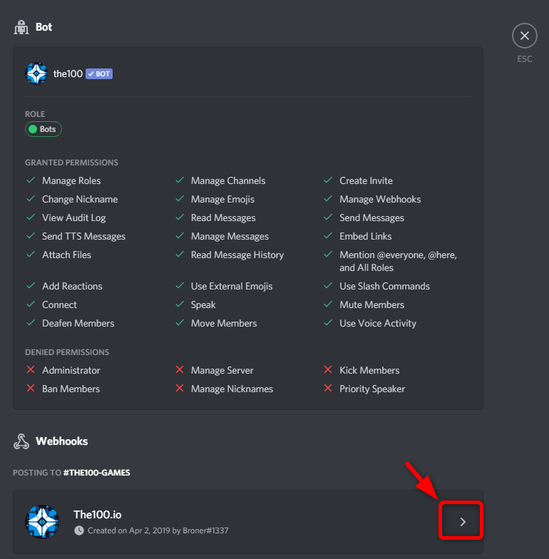 verifying-discord-settings-for-the-bot-the100-help-desk